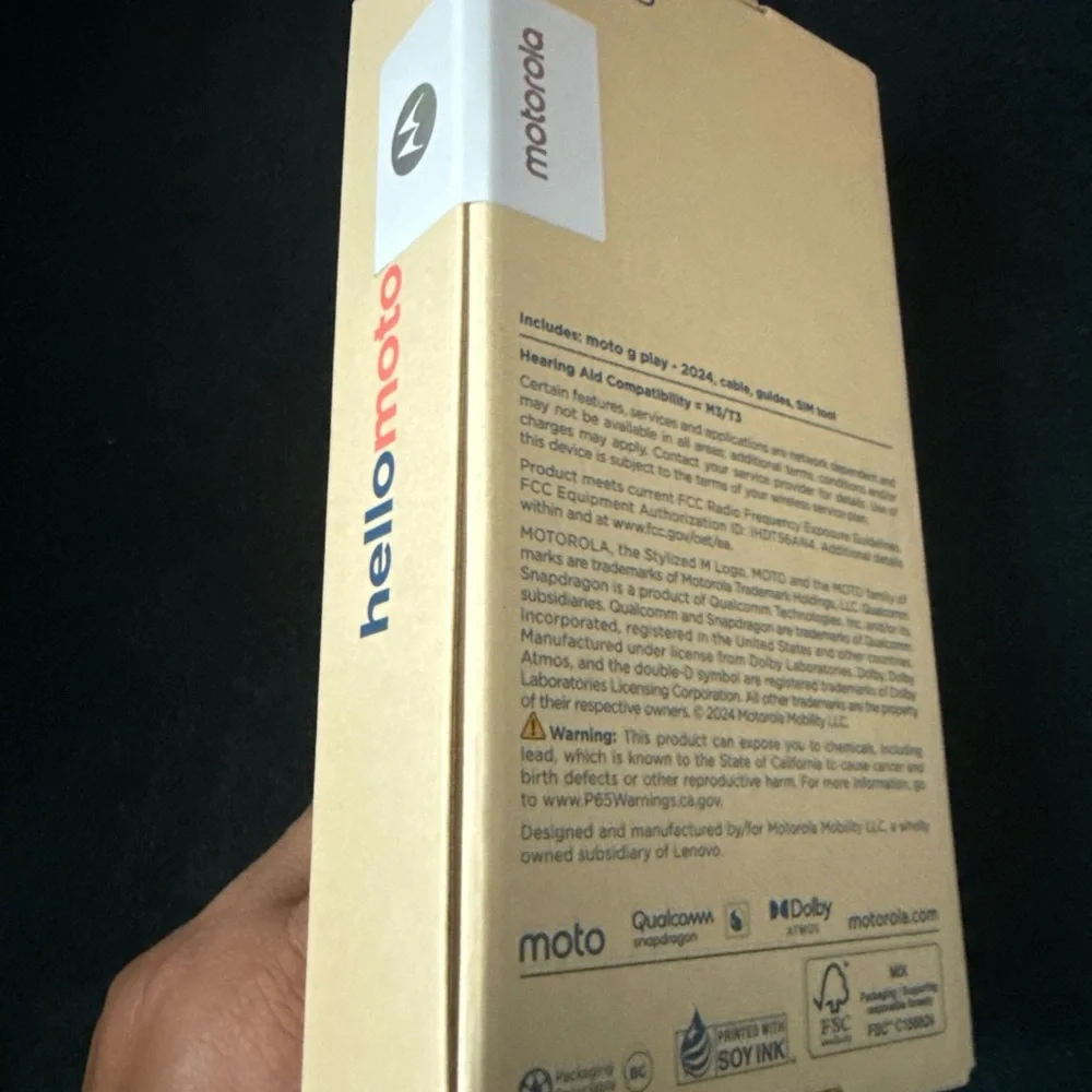 Motorola Moto G Play Box in Tan